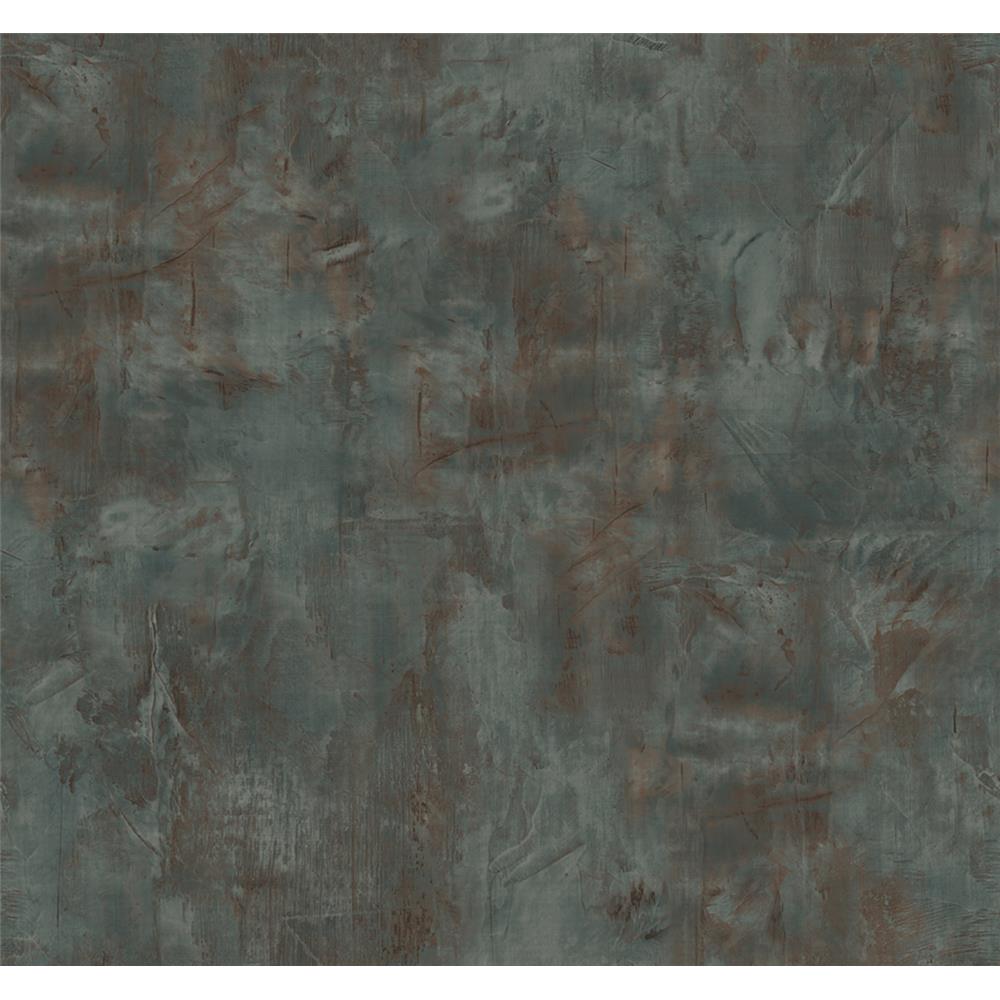 Seabrook Designs LW51706 Living with Art Rustic Stucco Faux Wallpaper in Rust and Forest Green