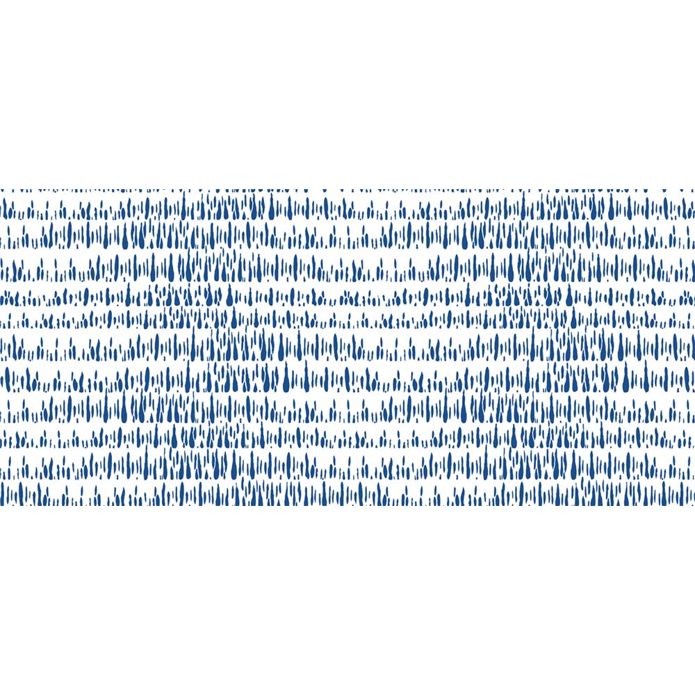 Seabrook Designs LW52102F Living with Art Brush Marks Fabric in Navy and White