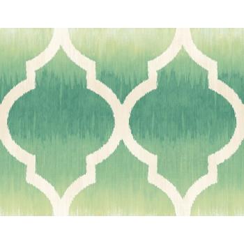 Seabrook MT80404 SEABROOK DESIGNS-MONTAGE CATAMOUNT OGEE Wallpaper in Green/ Neutrals