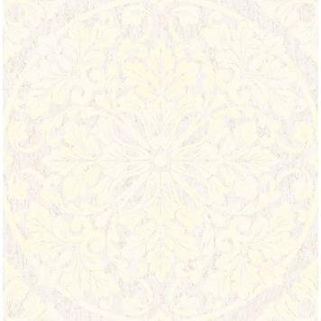 Seabrook MT81410 SEABROOK DESIGNS-MONTAGE MARQUETTE Wallpaper in Neutrals/ White