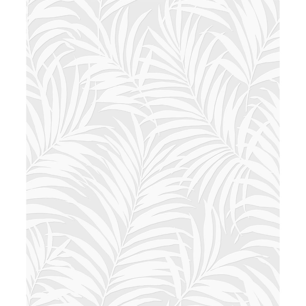 Seabrook Wallpaper PW20200 Tossed Palm Wallpaper in White