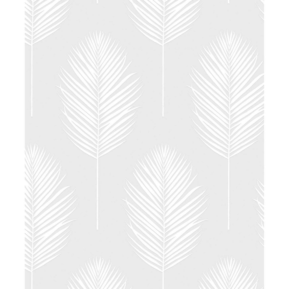 Seabrook Wallpaper PW20600 Palm Leaf Wallpaper in White