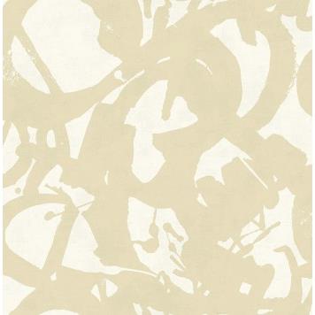 Seabrook RL61307 SEABROOK DESIGNS-RETRO LIVING LAVERNE Wallpaper in Brown/ White