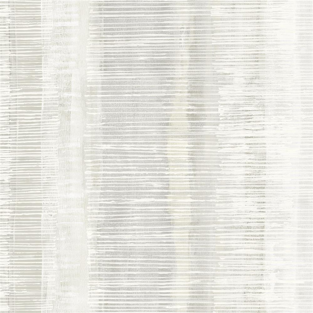 Seabrook Designs RY31000 Boho Rhapsody Tikki Natural Ombre Wallpaper in Gray Mist and Ivory