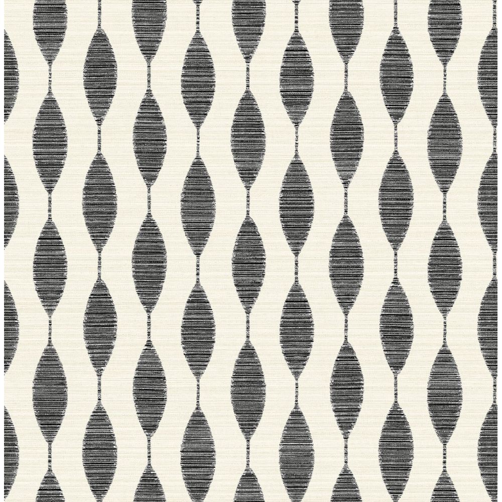 Stacy Garcia Home by Seabrook Wallpaper SG10900 Ditto in Eclipse & Linen
