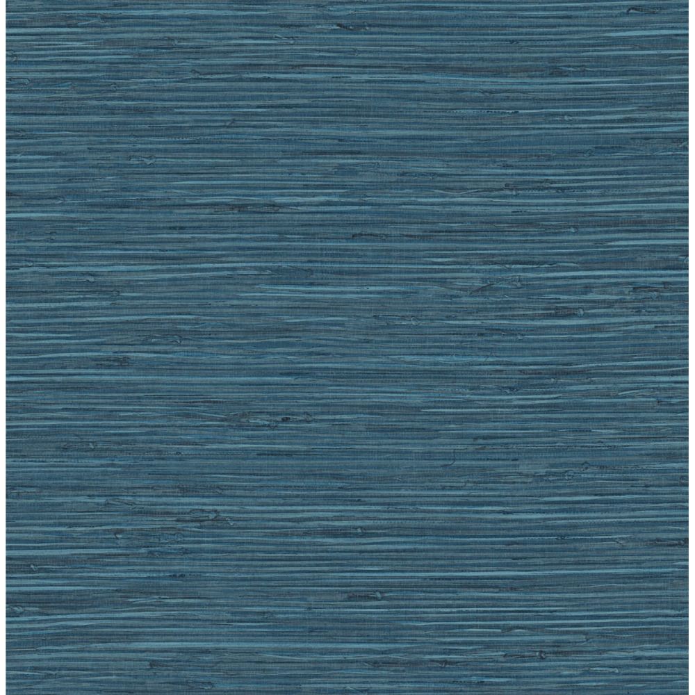 Seabrook Wallpaper SG11412 Saybrook Faux Rushcloth Wallpaper in Nautica Blue