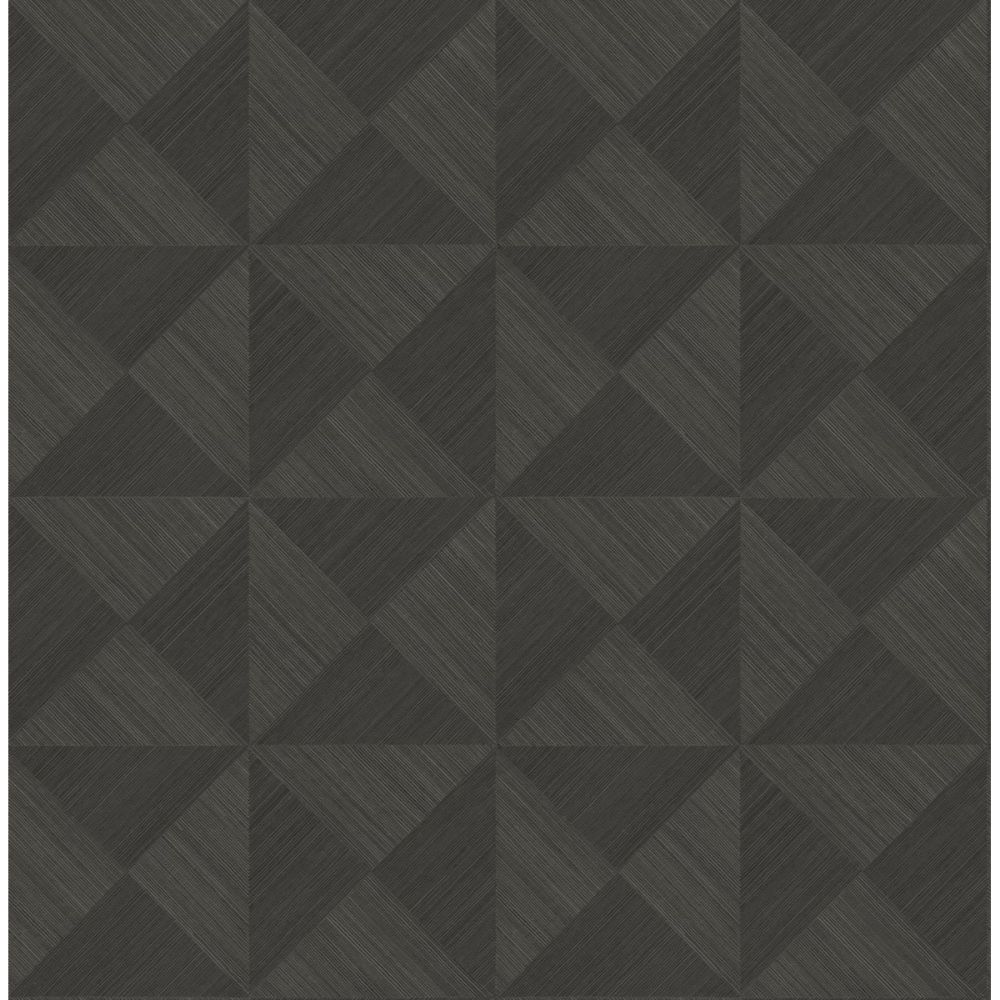 Seabrook Wallpaper SG11710 Geo Inlay Wallpaper in Charcoal