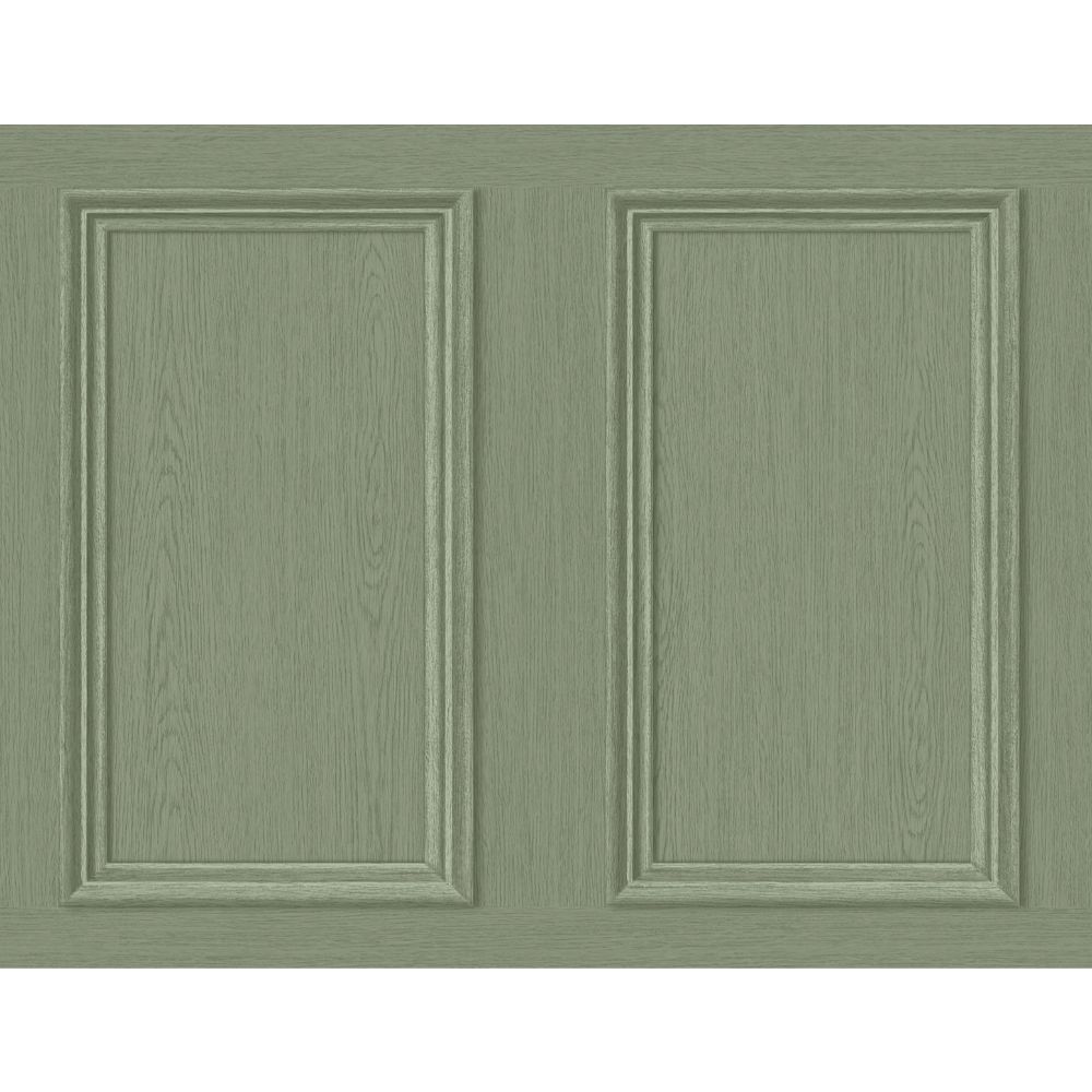 Seabrook Wallpaper SG11804 Faux Wood Panel Wallpaper in Fresh Rosemary