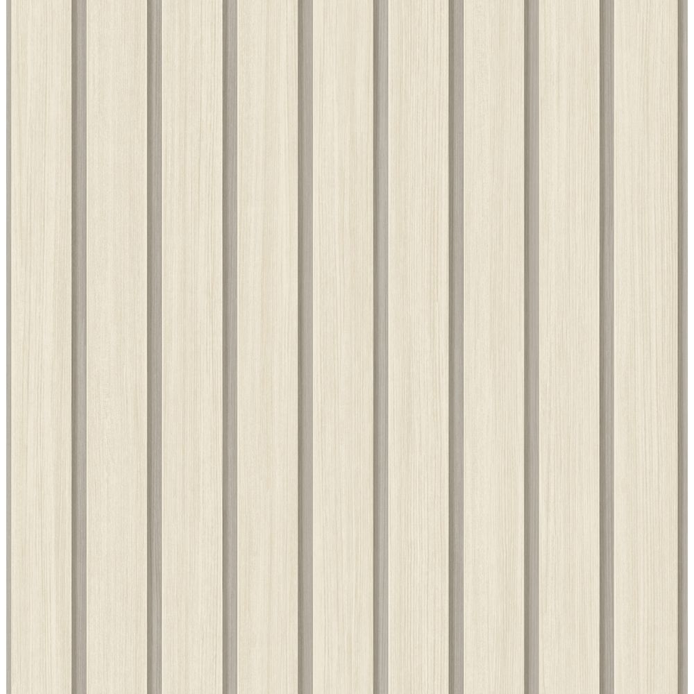 Seabrook Wallpaper SG12103 Faux Wooden Slats Wallpaper in Neutral
