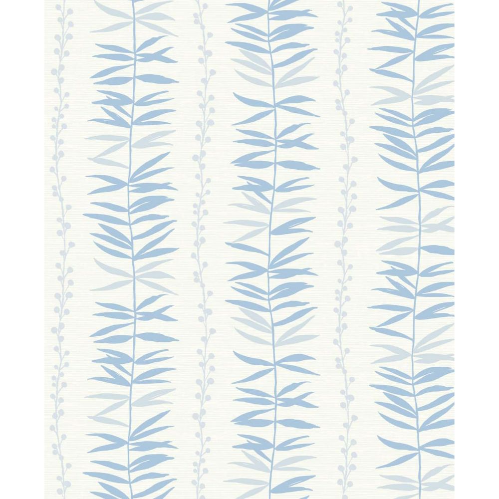 Seabrook Wallpaper SL80502 Summer Garland  Wallpaper in Sky Blue