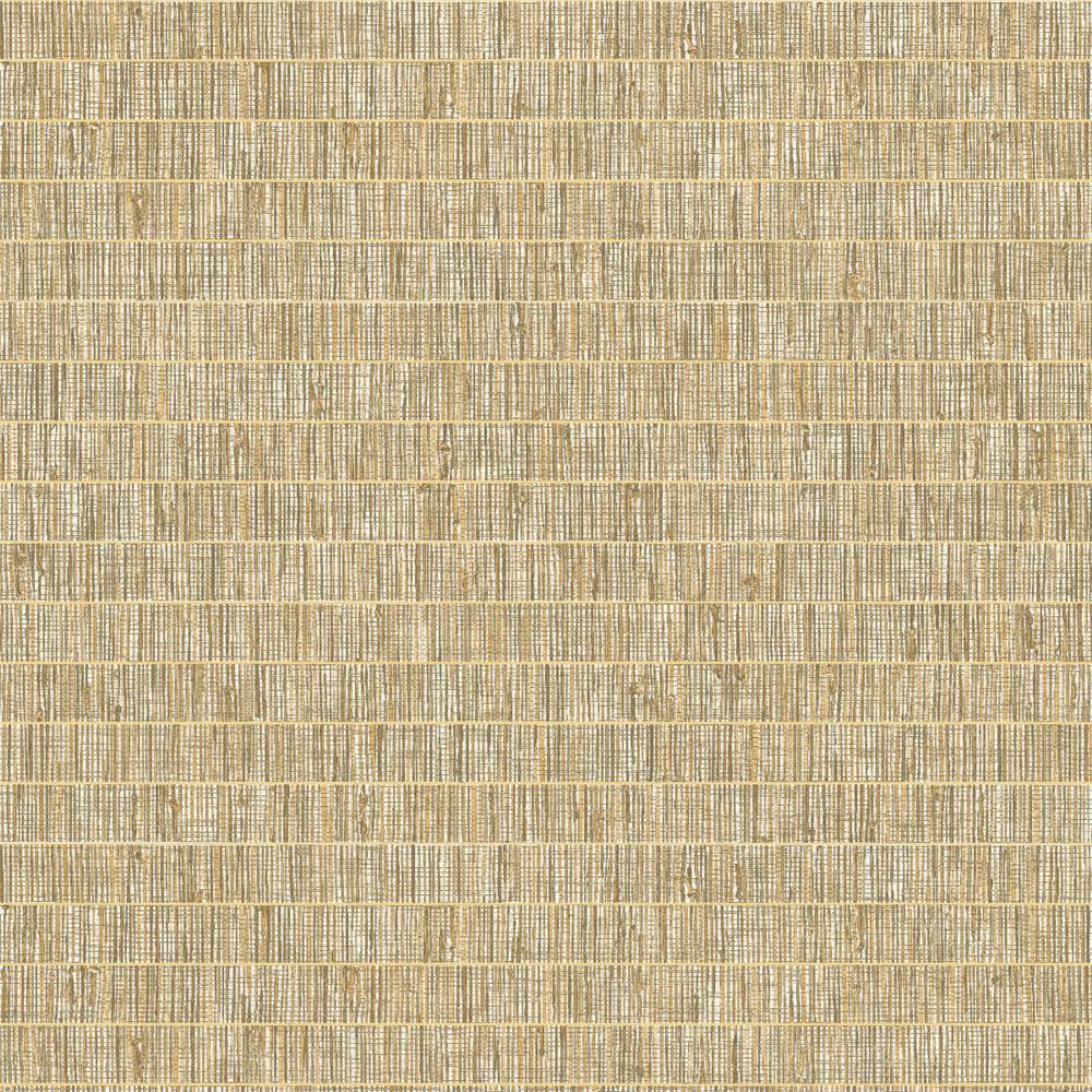 Seabrook Wallpaper TC70006 More Textures Blue Grass Band Embossed Vinyl Wallpaper in Ginseng