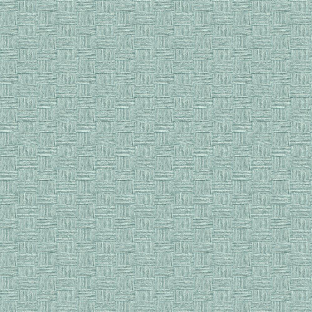 Seabrook Wallpaper TC70502 More Textures Seagrass Weave Embossed Vinyl Wallpaper in Robins Egg