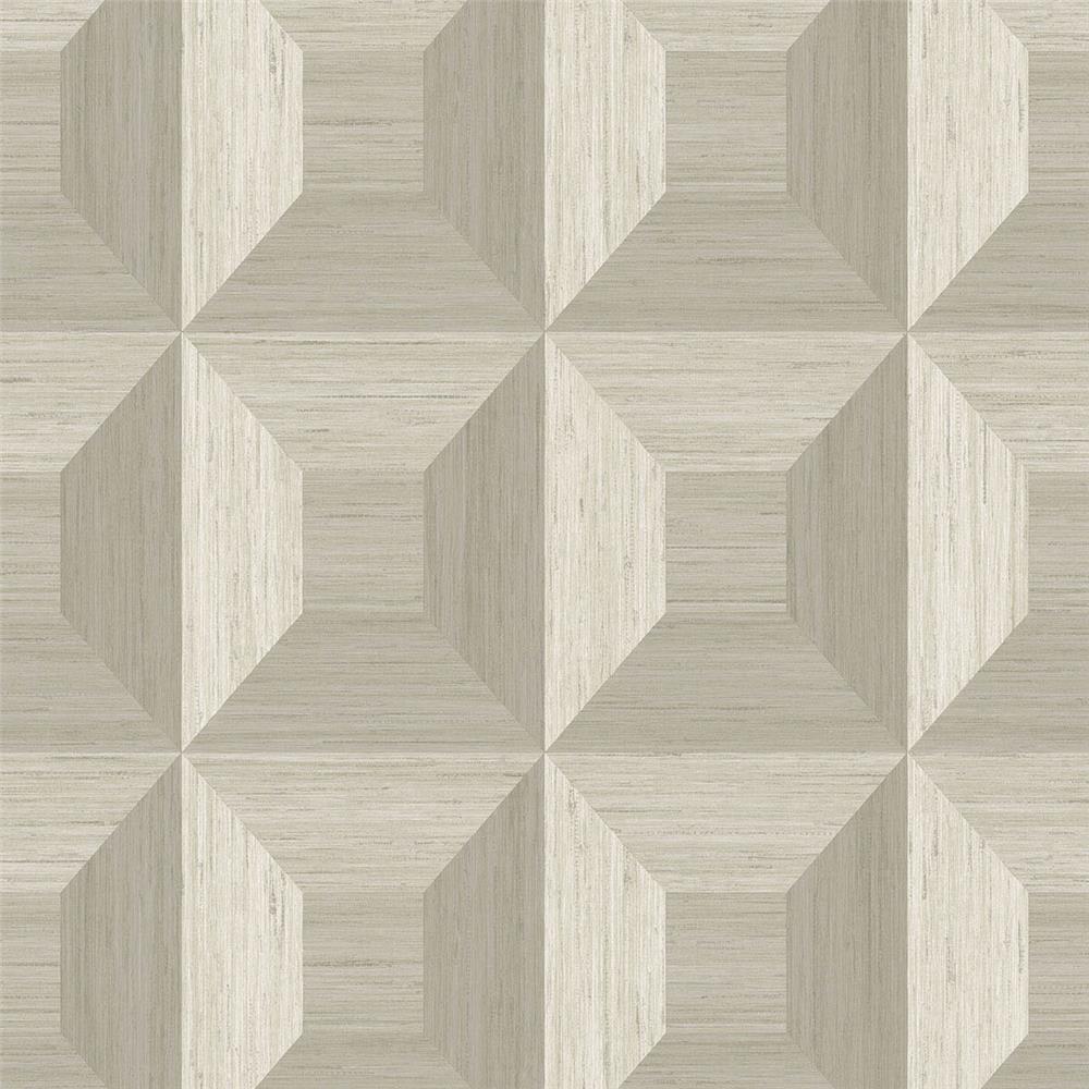 Seabrook Wallpaper TC70605 More Textures Squared Away Geometric Embossed Vinyl Wallpaper in Brown