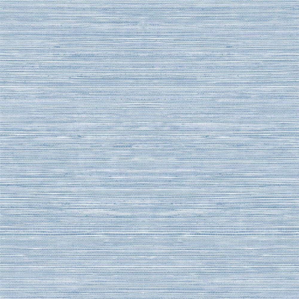 Seabrook Wallpaper TC70702 More Textures Sisal Hemp Embossed Vinyl Wallpaper in Blue Knoll