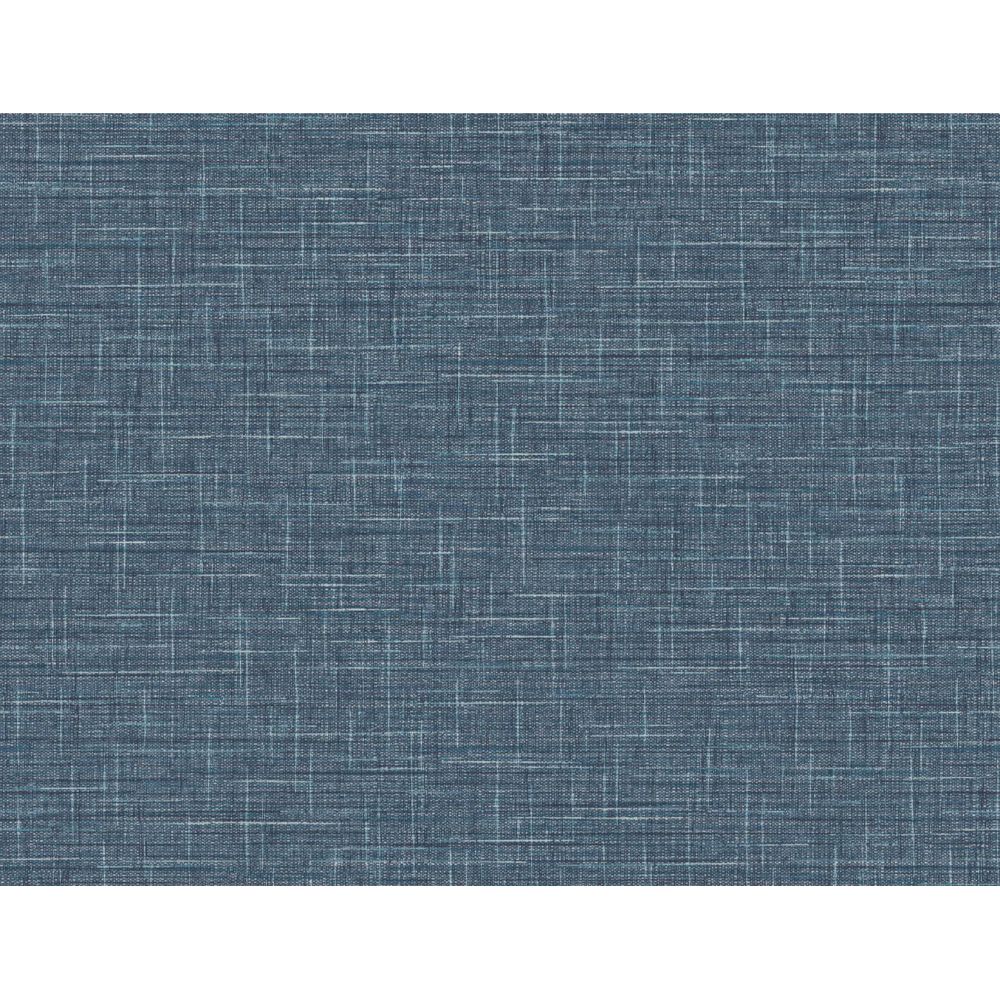 Seabrook Wallpaper TG60136 Grasmere Weave Wallpaper in Faded Cobalt