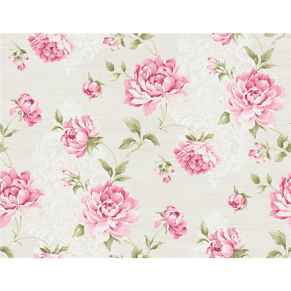 Seabrook Wallpaper RG60501 Garden Rose Wallpaper