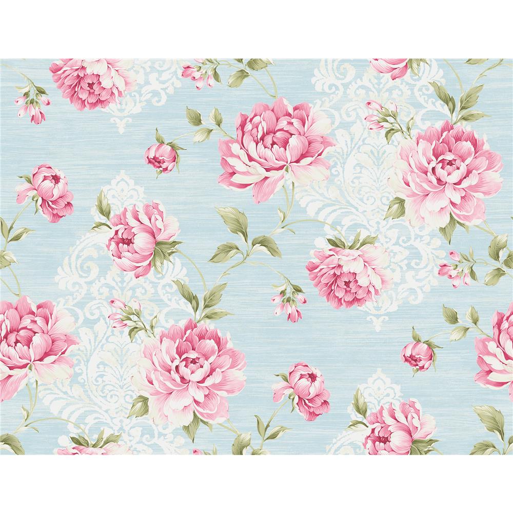 Seabrook Wallpaper RG60502 Garden Rose Wallpaper