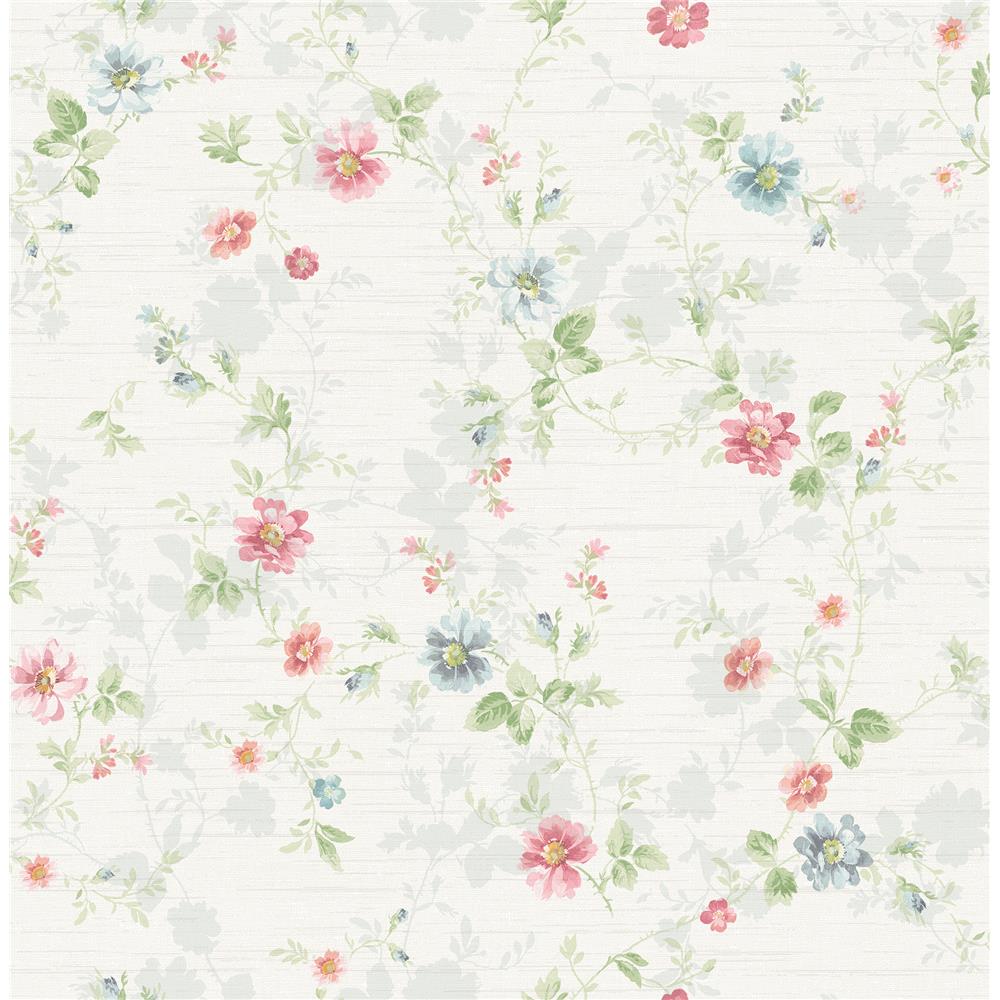 Seabrook Wallpaper RG60908 Garden Rose Wallpaper