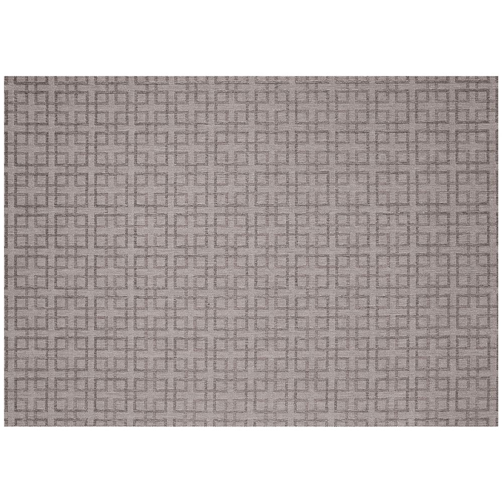 Simply Shade RS-587-391-35 Lattice Outdoor Rug Silver & Charcoal