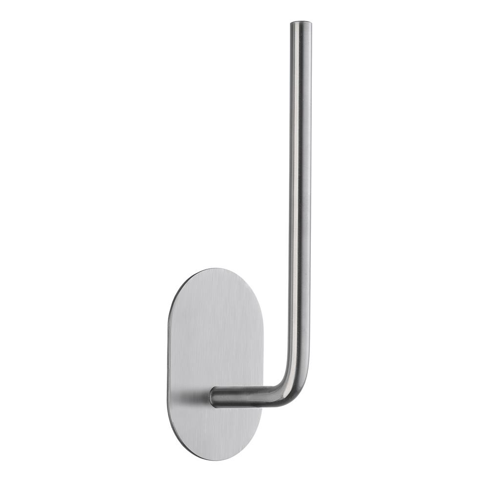Smedbo B1027 Self adhesive spare toilet paper holder brushed stainless steel - oval plate