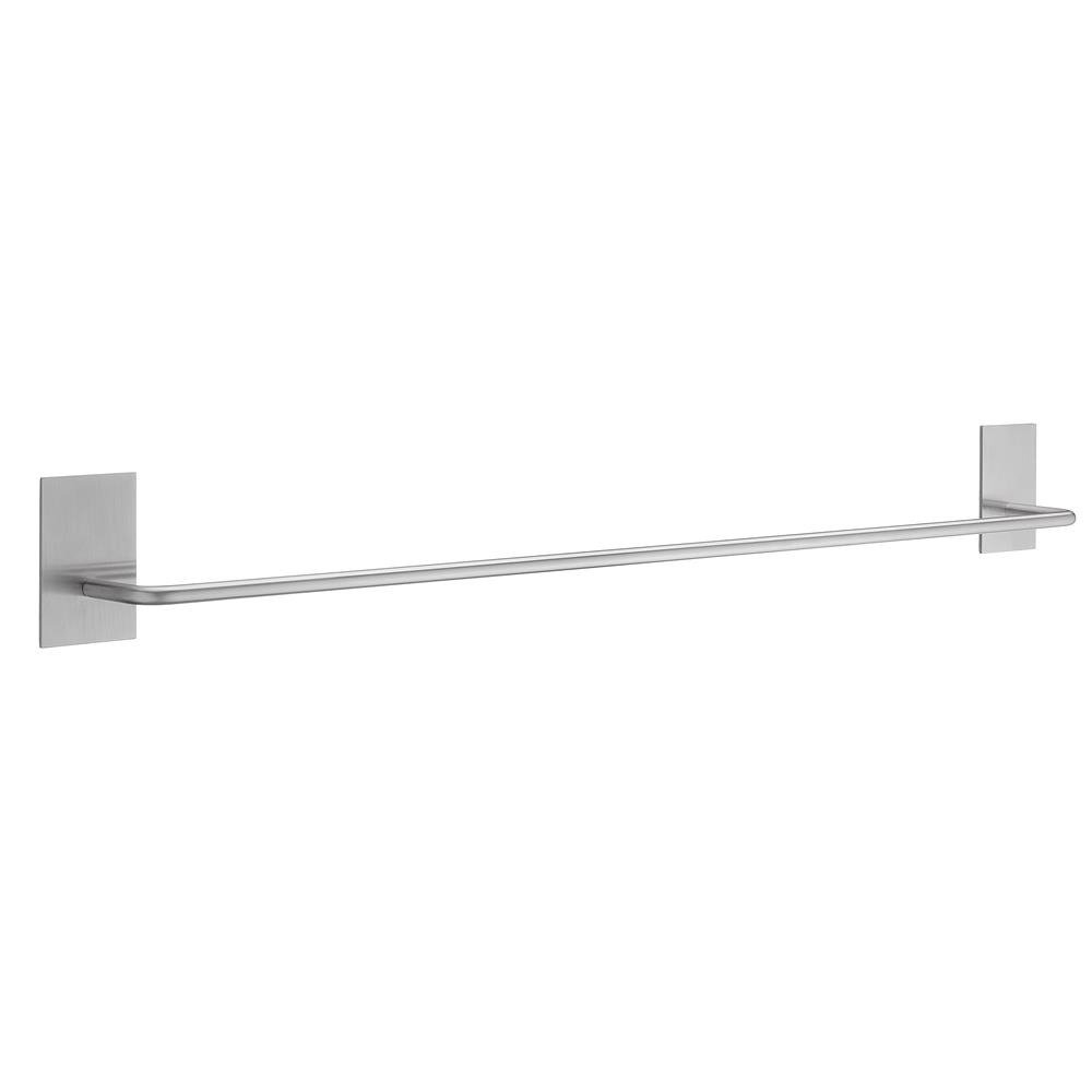 Smedbo B1036 Self adhesive 22.5" towel bar brushed stainless steel - rectangle plate 