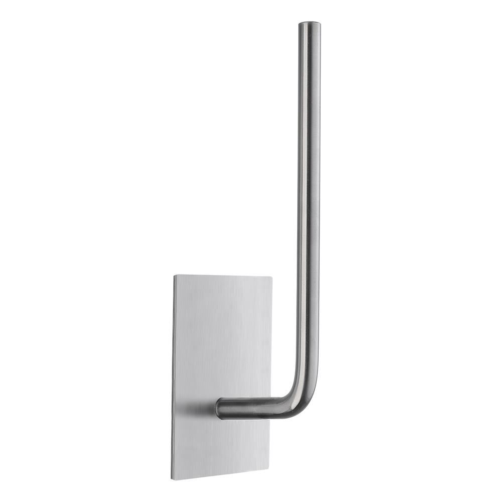 Smedbo B1037 Self adhesive spare toilet paper holder brushed stainless steel - rectangle plate