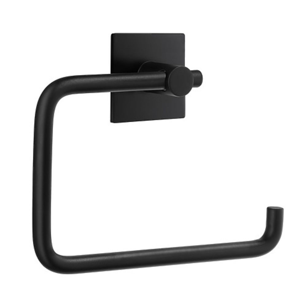 Self-Adhesive Toilet Paper Holder - Black 