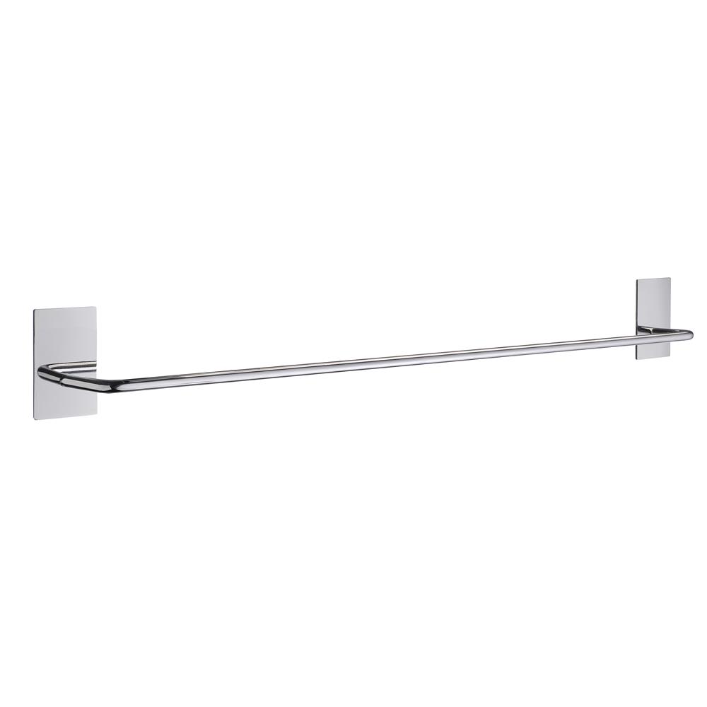 Smedbo BK1036 Self adhesive 22.5" towel bar polished stainless steel - rectangle plate