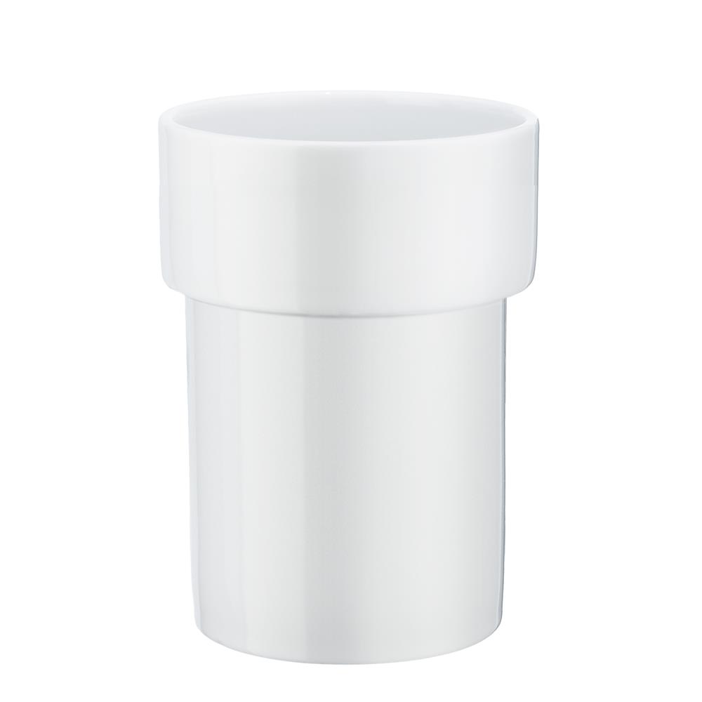 Smedbo O349 XTRA PORCELAIN CONTAINER TUMBLER white porcelain