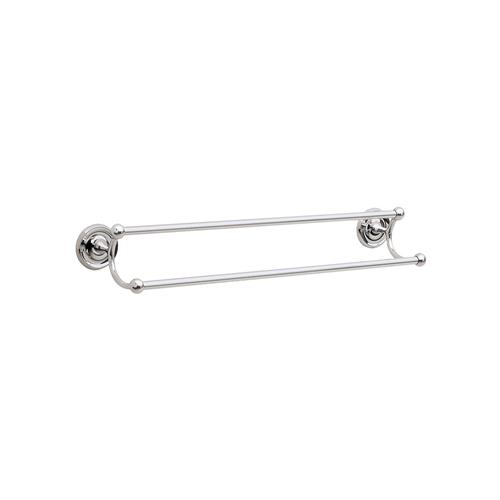 Smedbo K2364 24 in. Double Towel Bar  in Polished Chrome Villa Collection Collection