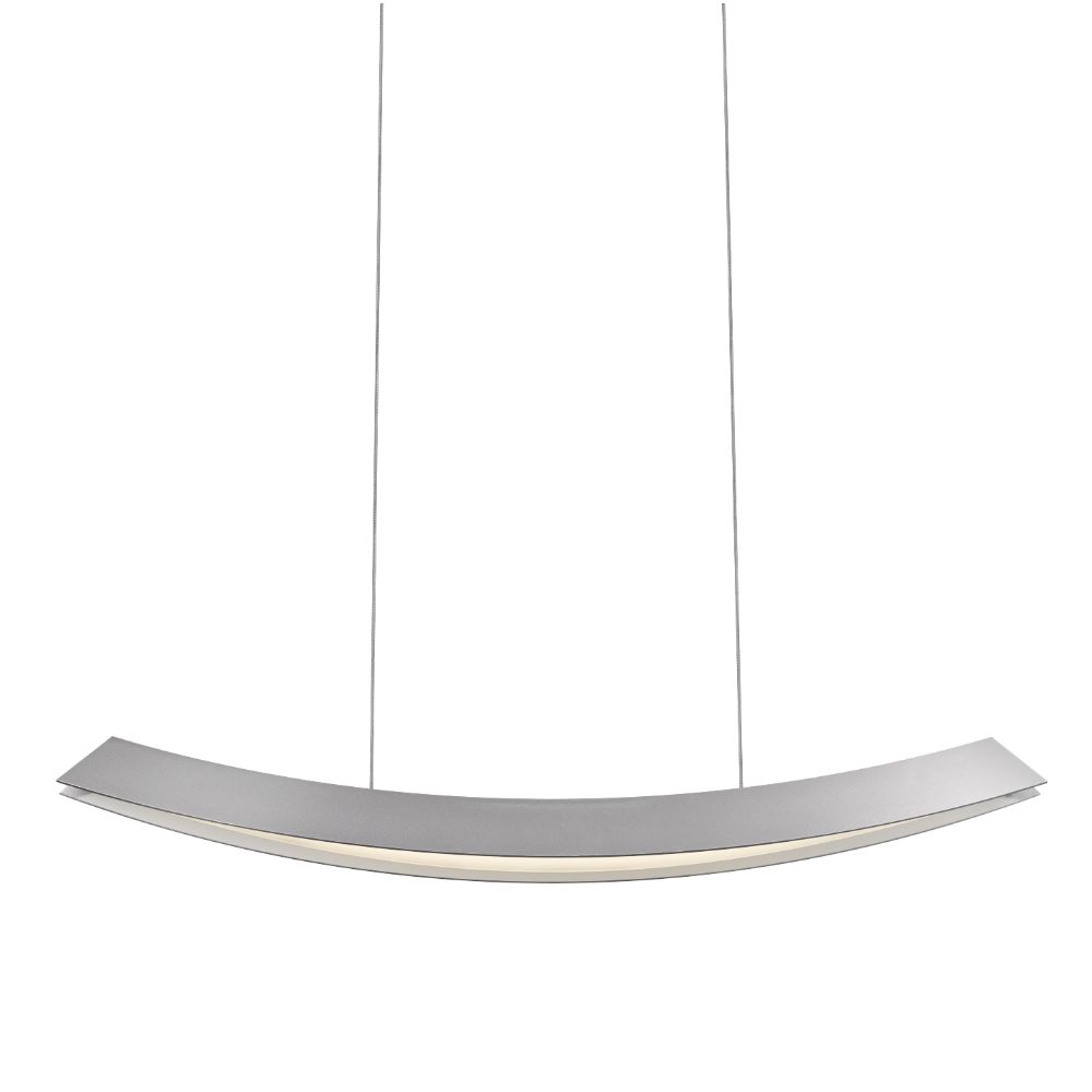 Sonneman 1742.16 Large LED Pendant in Bright Satin Aluminum