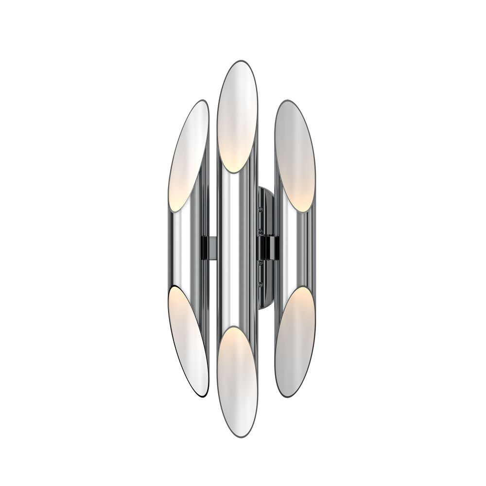 Sonneman 2043.01 Chimes Triple Sconce in Polished Chrome