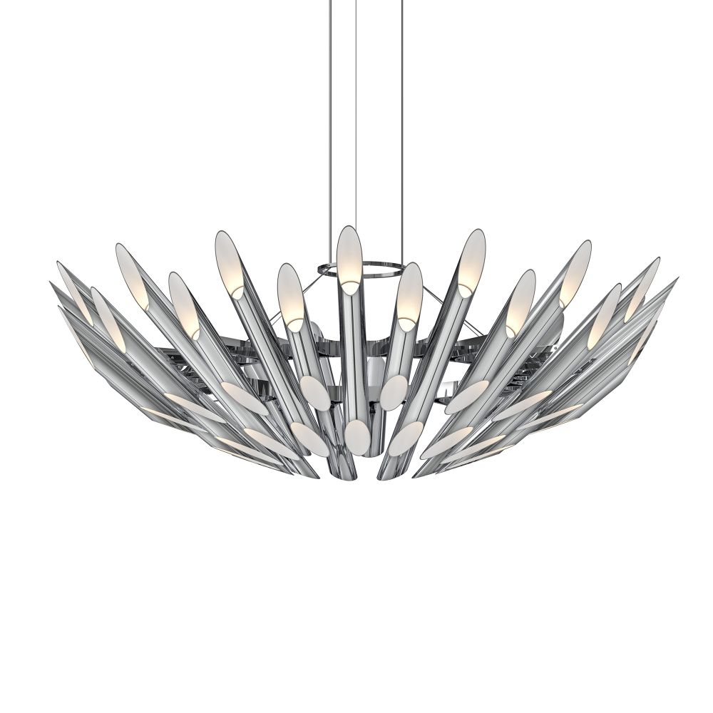 Sonneman 2046.01 Chimes Round Pendant in Polished Chrome