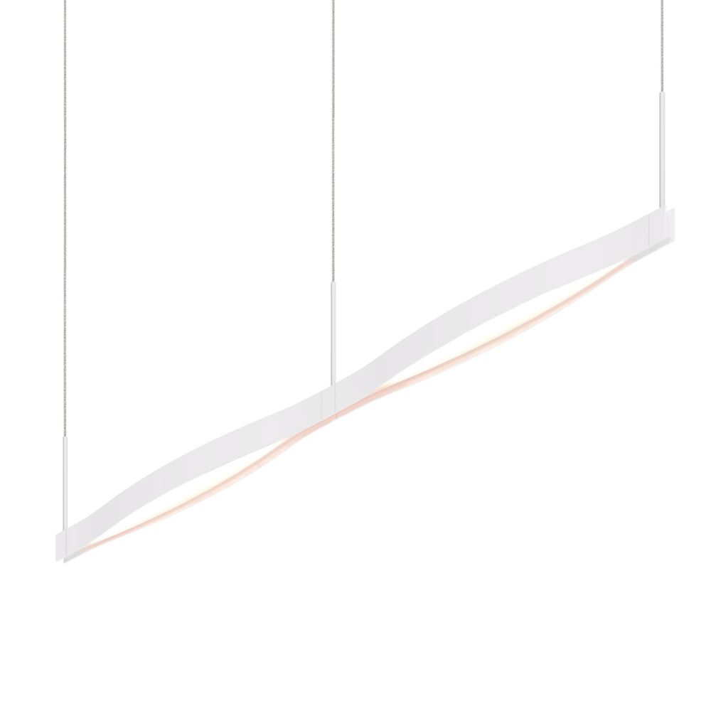 Sonneman 22QWCL02120PHA Ola™ Double Linear LED Pendant in Satin White