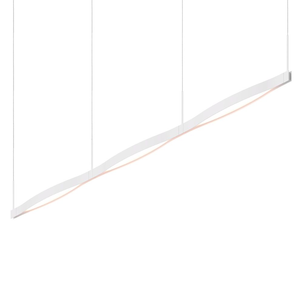 Sonneman 22QWCL03120PHA Ola™ Triple Linear LED Pendant in Satin White