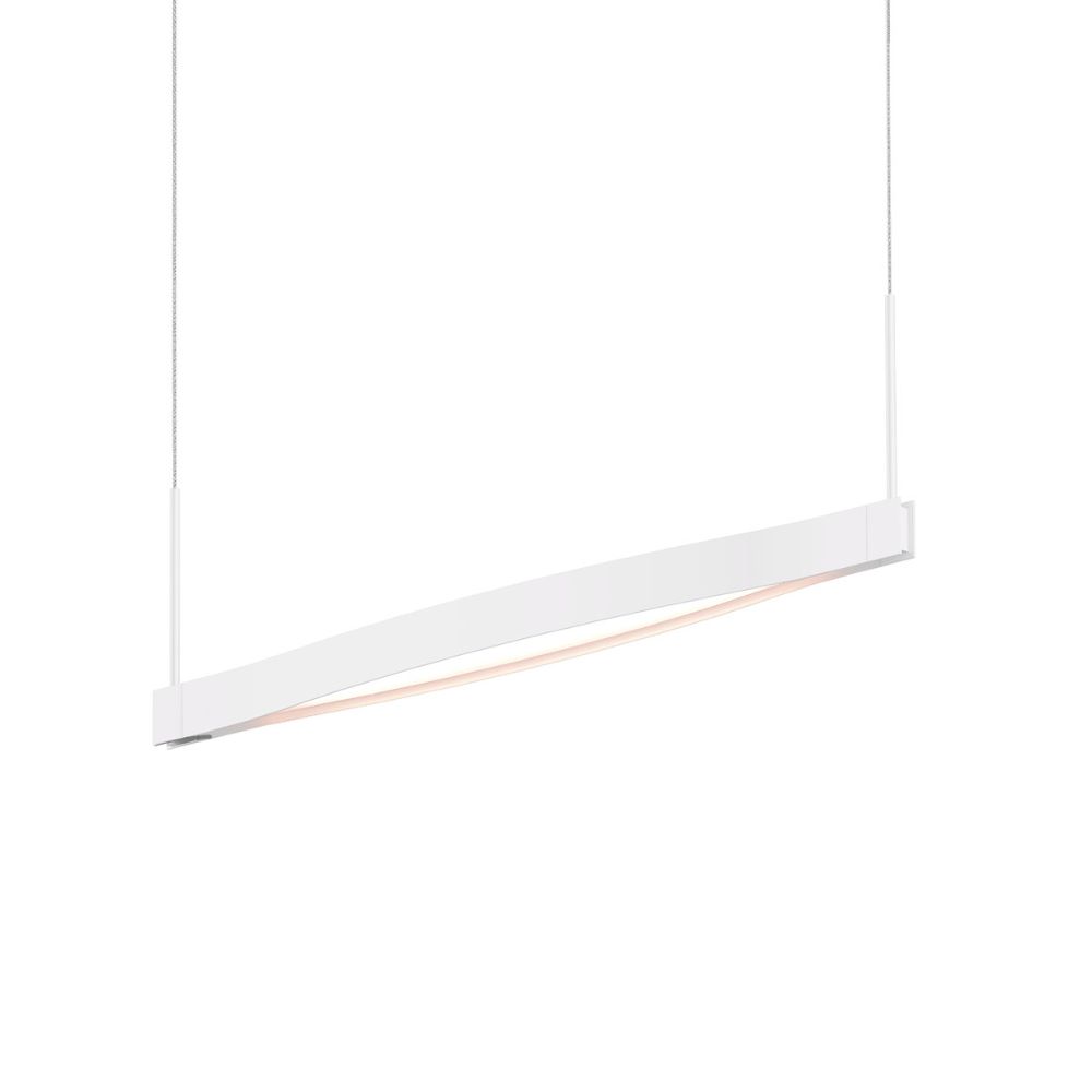 Sonneman 22QWRL01120PHA Ola™ Single Linear LED Pendant in Satin White