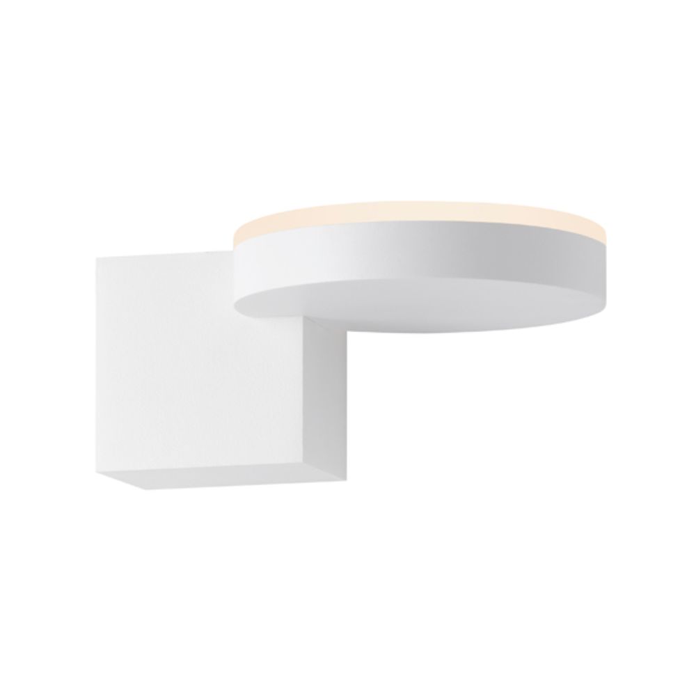 Sonneman 2360.98 Disc-Cube LED Sconce in Textured White