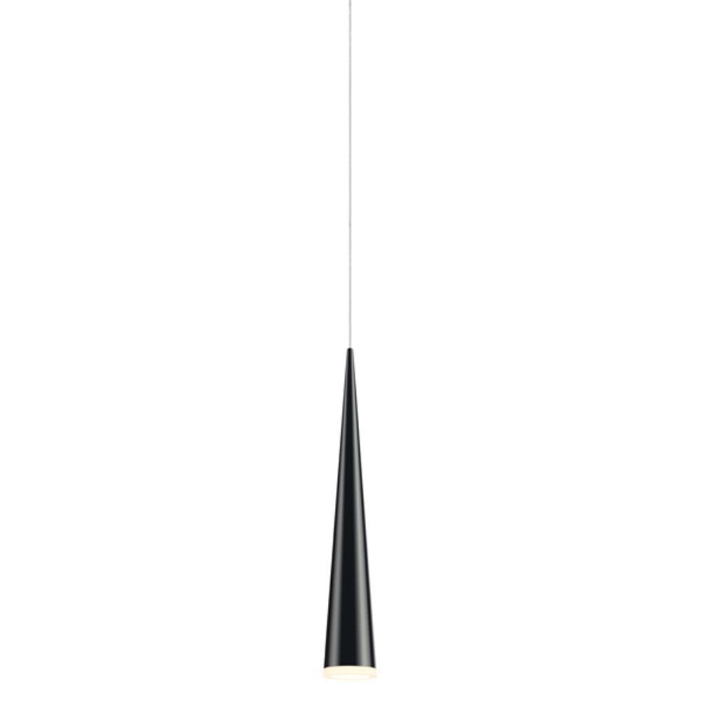 Sonneman 2380.25 Micro Cone LED Pendant in Satin Black