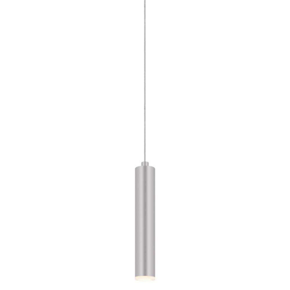 Sonneman 2390.16 Micro Tube LED Pendant in Bright Satin Aluminum