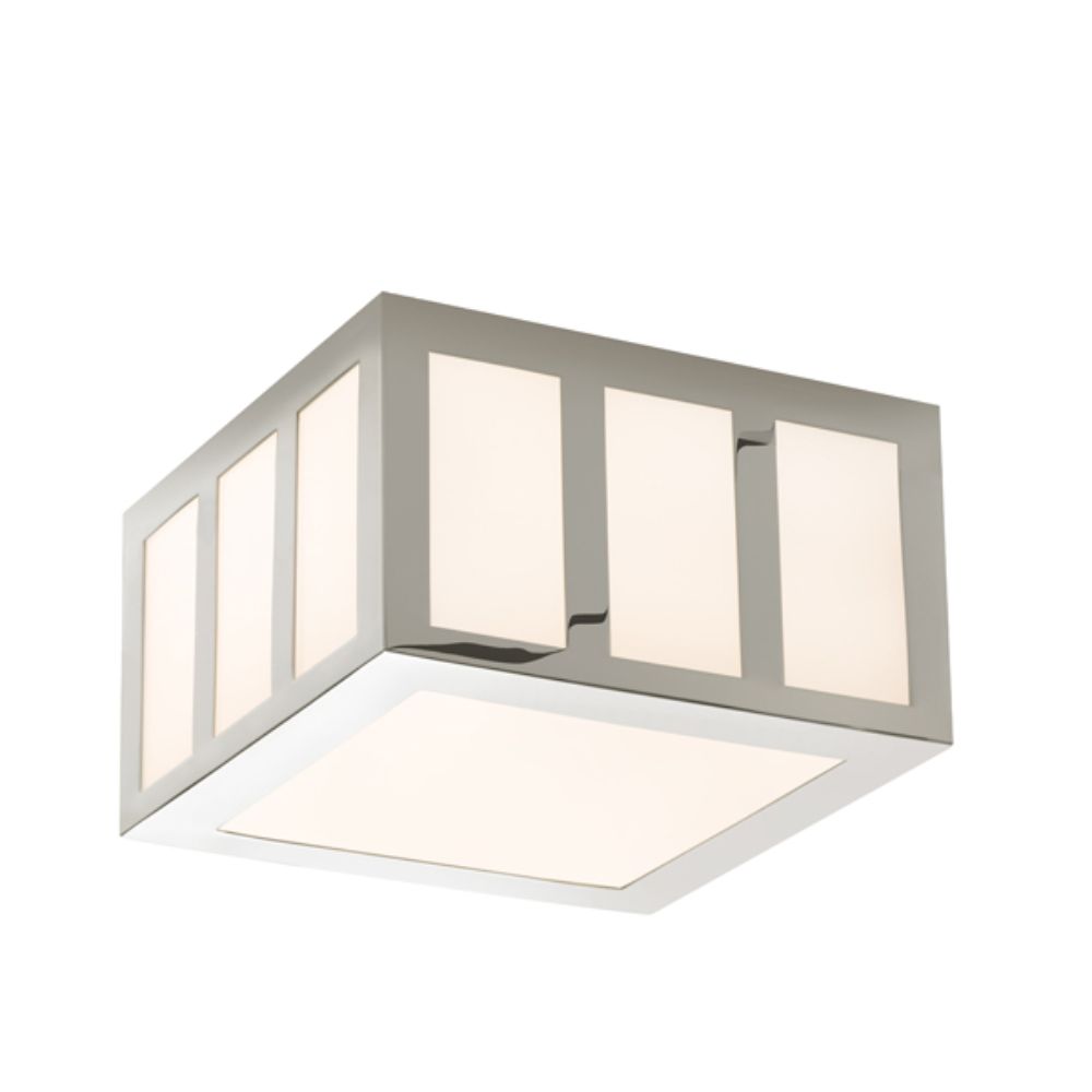 Sonneman 2527.35 Capital 8" LED Square Surface Mount  in Polished Nickel