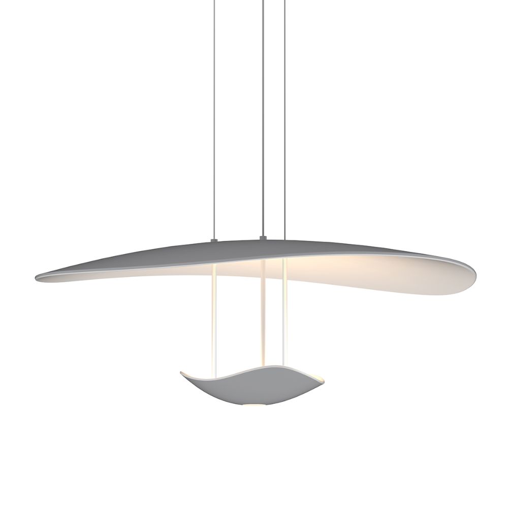Sonneman 2668.18 Infinity Reflections LED Pendant w/Downlight in Dove Grey
