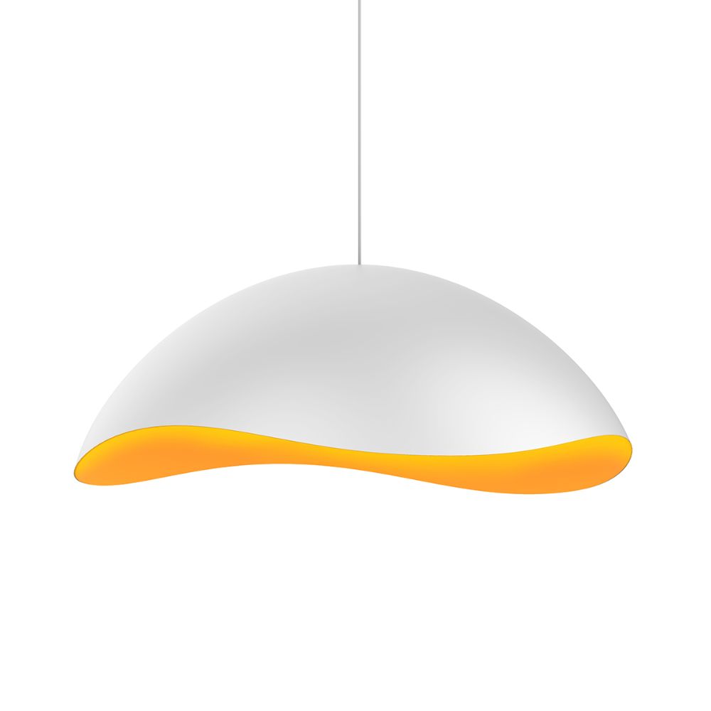 Sonneman 2673.03A Waveforms Small Dome LED Pendant in Satin White
