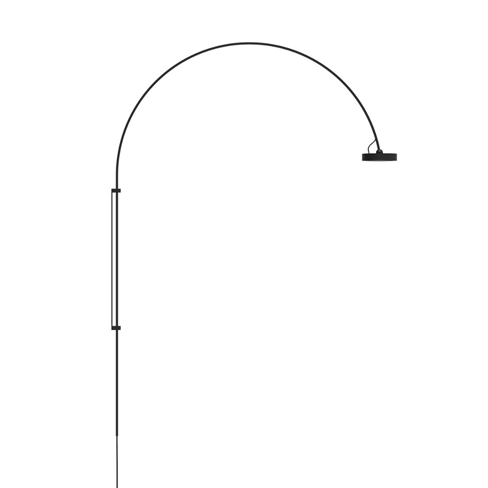 Sonneman 2844.25 Pluck™ Large LED Wall Lamp in Satin Black