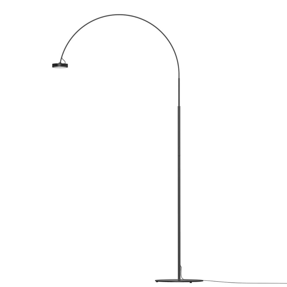Sonneman 2848.25 Pluck™ Large LED Floor Lamp in Satin Black
