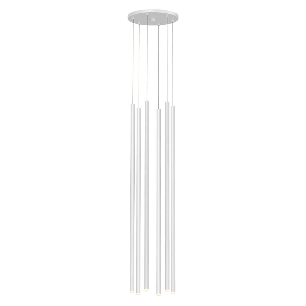 Sonneman 3017.03-32 Light Chimes™ 6-Light 32" LED Pendant in Satin White