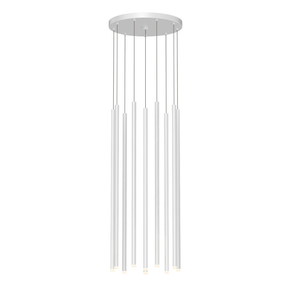 Sonneman 3018.03-32 Light Chimes™ 10-Light 32" LED Pendant in Satin White