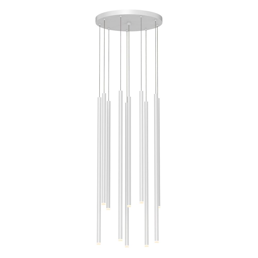 Sonneman 3018.03-AST Light Chimes™ 10-Light Assorted LED Pendant in Satin White