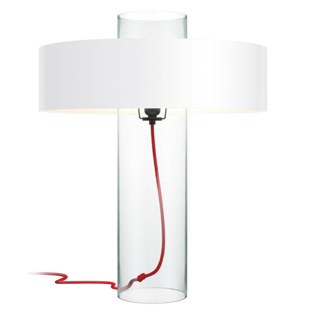 Sonneman 4755.87W Level Table Lamp in Clear Glass