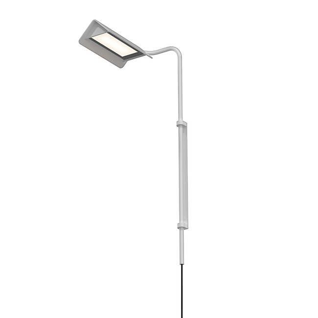 Sonneman 2832.16 Morii™ Left LED Wall Lamp in Bright Satin Aluminum