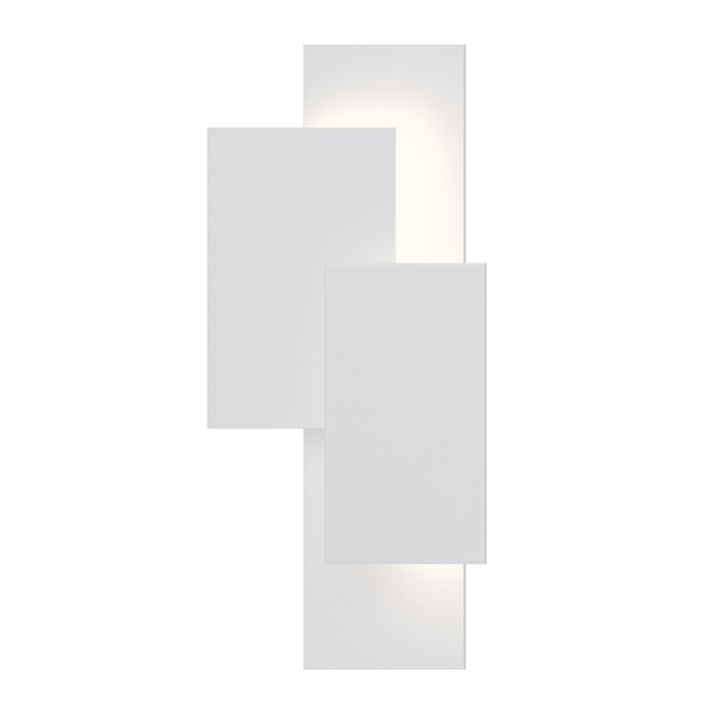 Sonneman 7110.98-WL Offset Panels™ LED Sconce in Textured White